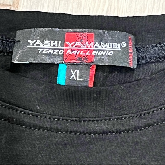 Yashi Yamamuri Men’s T-Shirt XL Black made in Italy - Picture 4 of 10